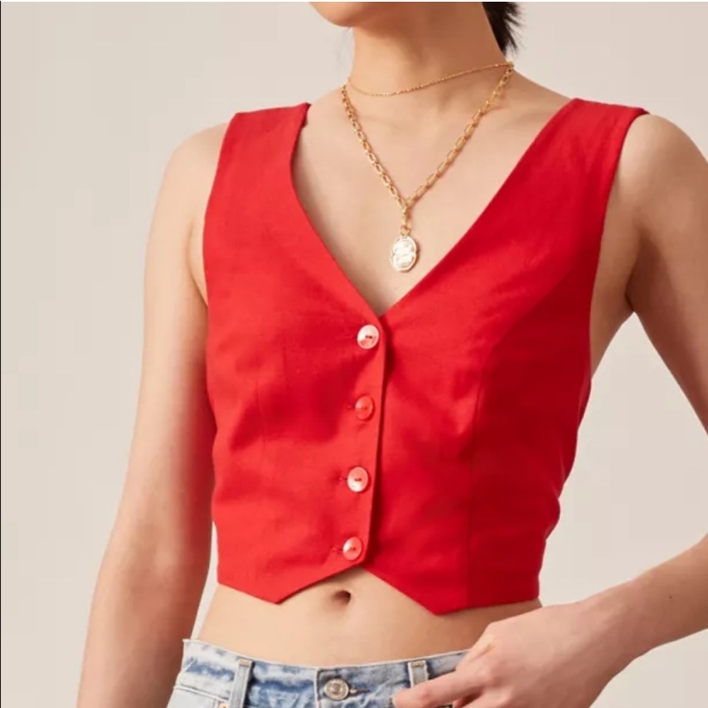 Mare Mare x Anthropologie Cross-Back Vest